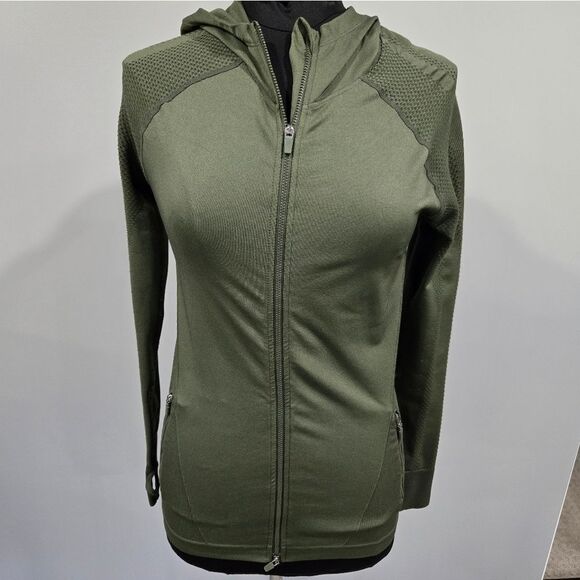 🐢 Fabletics Kiley Seamless Hooded Jacket. Size S/M like new. - Picture 1 of 13